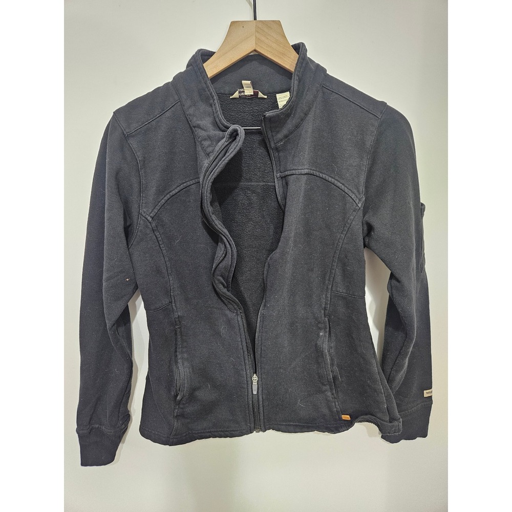 Wrangler Riggs Workwear Womens Black Fleece Lined Full Zip Jacket Utility Poct M